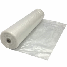 UV Resistant 6 mil Clear Construction Plastic Sheeting - Choose Your Size
